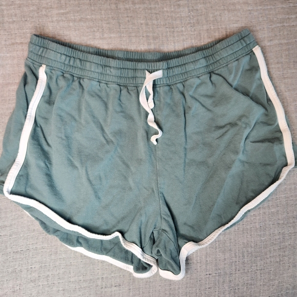 Aeropostale Pants - Aeropostale Tomboy retro short MWomen's Teal Shorts with White Trim loungewear